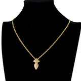 Rhinestone Necklace Ice Out Hat Pendant Silver Hip Hop Charm Jewelry
