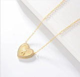 S925 Silver Heart Charm Necklace