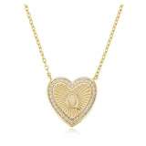 S925 Silver Heart Charm Necklace