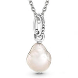 Baroque Pearl Shooting Star Family Tree Necklace 925 Sterling Silver Bead Charm