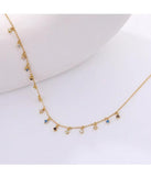 Circular Zircon Charm Pendant Necklace 925 Sterling Silver 18k Jewelry