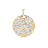Men's Rhinestone Necklace Card Pendant Chain Jewelry