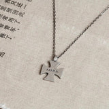 Hip Hop Men's 925 Sterling Silver Cross Necklace Rock Punk Pendant