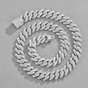 Men's 15mm Diamond Studded Hip Hop Necklace