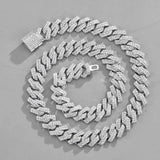 Men's 15mm Diamond Studded Hip Hop Necklace