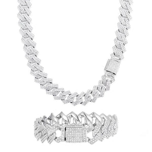 Men's 15mm Diamond Studded Hip Hop Necklace