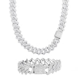 Men's 15mm Diamond Studded Hip Hop Necklace