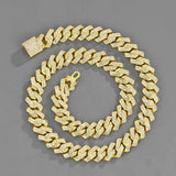 Men's 15mm Diamond Studded Hip Hop Necklace