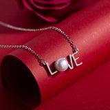 925 Sterling Silver Chain Necklace Romantic Valentines Jewelry for Women Girls