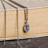925 Sterling Silver Coffee Bean Pendant Necklace Allergy Free
