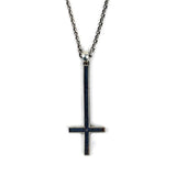 925 Silver Cross Necklace Vintage Punk Jewelry Men Women Gift