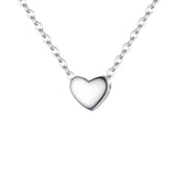 925 Silver Heart Necklace Women Wedding Choker Bridal Jewelry Kpop Gift