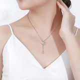 925 Silver Necklace Moon Pendant Star Pendant Necklace Women