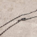 Gothic Punk Skull Head 925 Silver Necklace Rock Jewelry