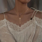 Hiyong Silver Butterfly Pendant Necklace Women Golden Statement Necklace Jewelry