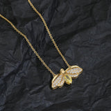 925 Silver Bee Necklace Women's Jewelry