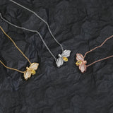 925 Silver Bee Necklace Women's Jewelry