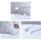 925 Silver Star Choker Chain Necklace for Women