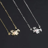 925 Sterling Silver Cattle Pendant Necklace Women Jewelry