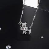 925 Sterling Silver Cattle Pendant Necklace Women Jewelry