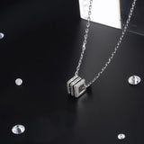 Hiyong Sterling Silver Small Waist Pendent Necklace Women Jewelry
