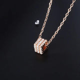 Hiyong Sterling Silver Small Waist Pendent Necklace Women Jewelry