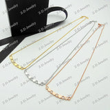 925 Silver Rose Bee My Love Paris Honeycomb Necklace Women Jewelry