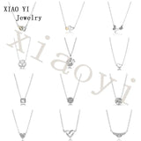 XIAOYI Heart Star Butterfly Tree of Life Clavicle Necklace