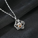 925 Silver Pearl Pendant Necklace Zircon Clavicle Chain