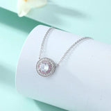 S925 Sterling Silver Diamond 12th Birthday Stone Necklace