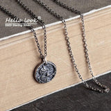 925 Silver Baby Devil Pendant Necklace for Men