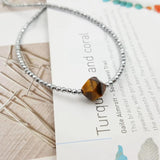 Tiger's Eye Silver Hematite Choker Necklace