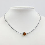 Tiger's Eye Silver Hematite Choker Necklace