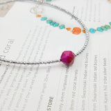 Tiger's Eye & Silver Hematite 925 Silver Choker Necklace