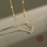 S925 Silver Necklace Minimalist INS Style Female Accessories