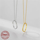 925 Silver Women Necklace Square Pendant Bridal Wedding Jewelry Gift