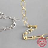 925 Sterling Silver Necklace Ins Style Female Accessories for Daily Matching
