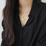 925 Sterling Silver Necklace Ins Style Female Accessories for Daily Matching