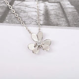 925 Sterling Silver Clover Necklace Women Charm European Classic Jewelry