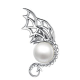 Eudora Dragon Necklace Shellfish Bead Pendant 925 Sterling Silver