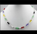 Silver Plated Malay Jade Lucky Necklace
