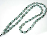 100% Natural Green Jadeite Necklace 10mm Oval Beads