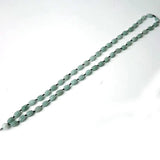 100% Natural Green Jadeite Necklace 10mm Oval Beads