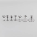 50-100Pcs Stainless Steel Blank Post Earring Studs 3-12mm DIY Jewelry Making