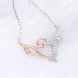 925 Silver Angel Wing Pendant Necklace Mother's Gift