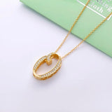 925 Silver Japan Famous Number 0 Pendant Long Chain Necklace For Women