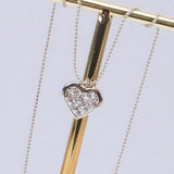925 Silver Zircon Heart Pendant Necklace for Her