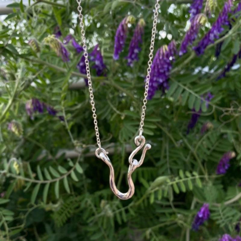 925 Silver U Shape Horseshoe Pendant Necklace Graduation Gift