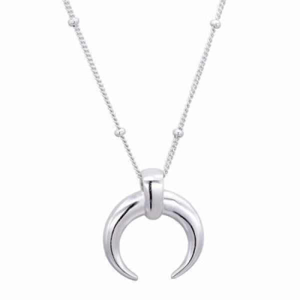 925 Silver Moon Pendant Necklace Infinity Friendship Gift