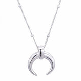 925 Silver Moon Pendant Necklace Infinity Friendship Gift